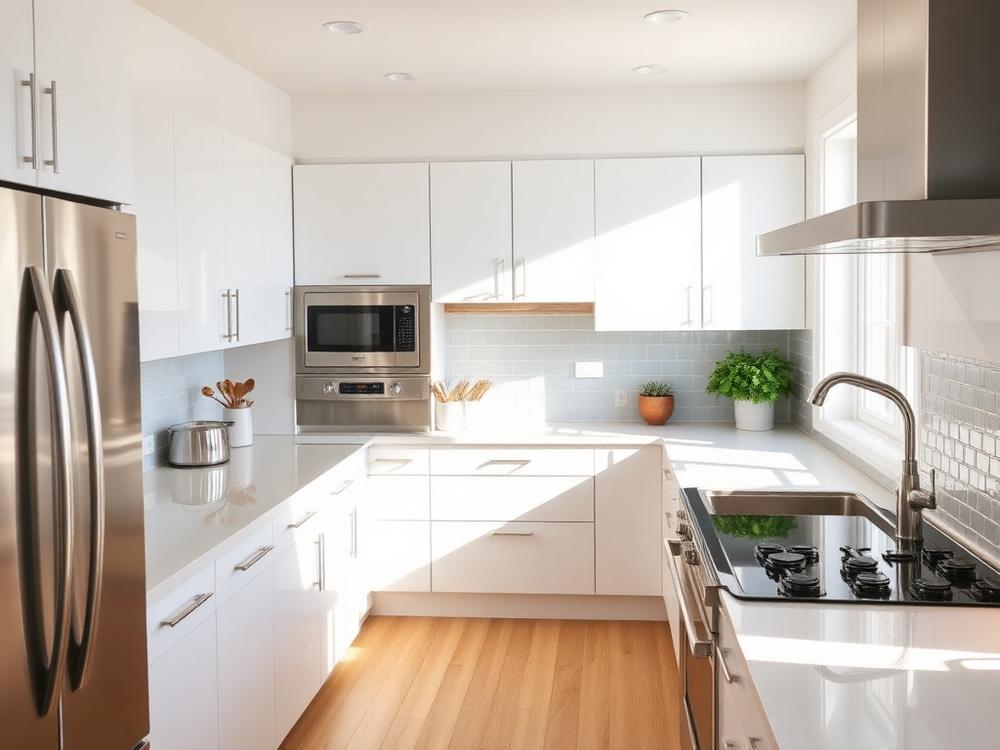 Spotless kitchen after general house cleaning in Kansas City